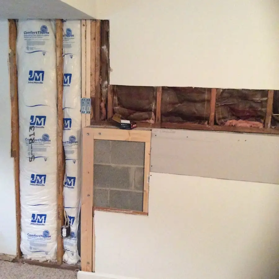 Wall insulation replacement during Contents Cleaning & Restoration in Jasper